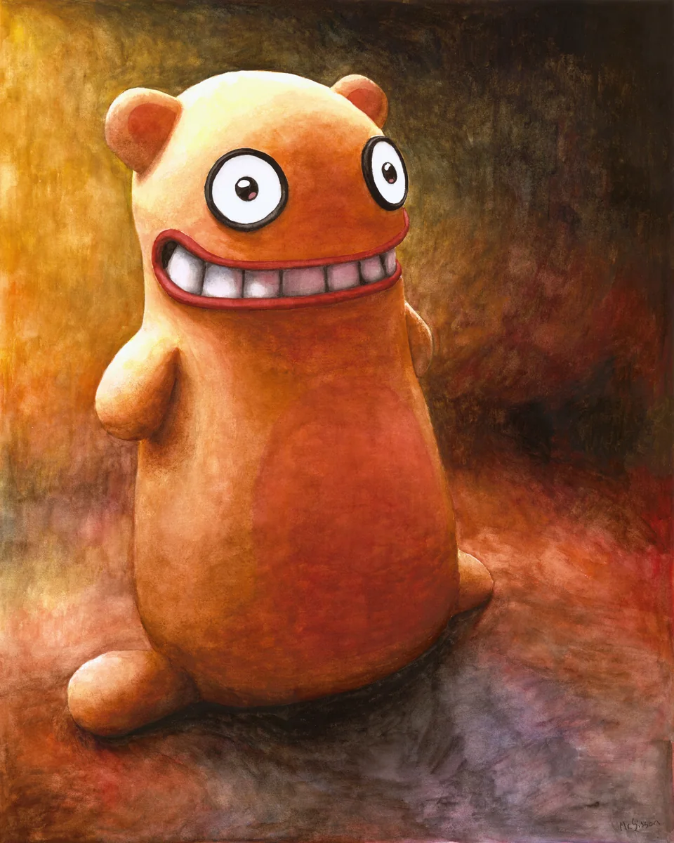 Uncle Rhubarb, a watercolor monster by Dylan Sisson.