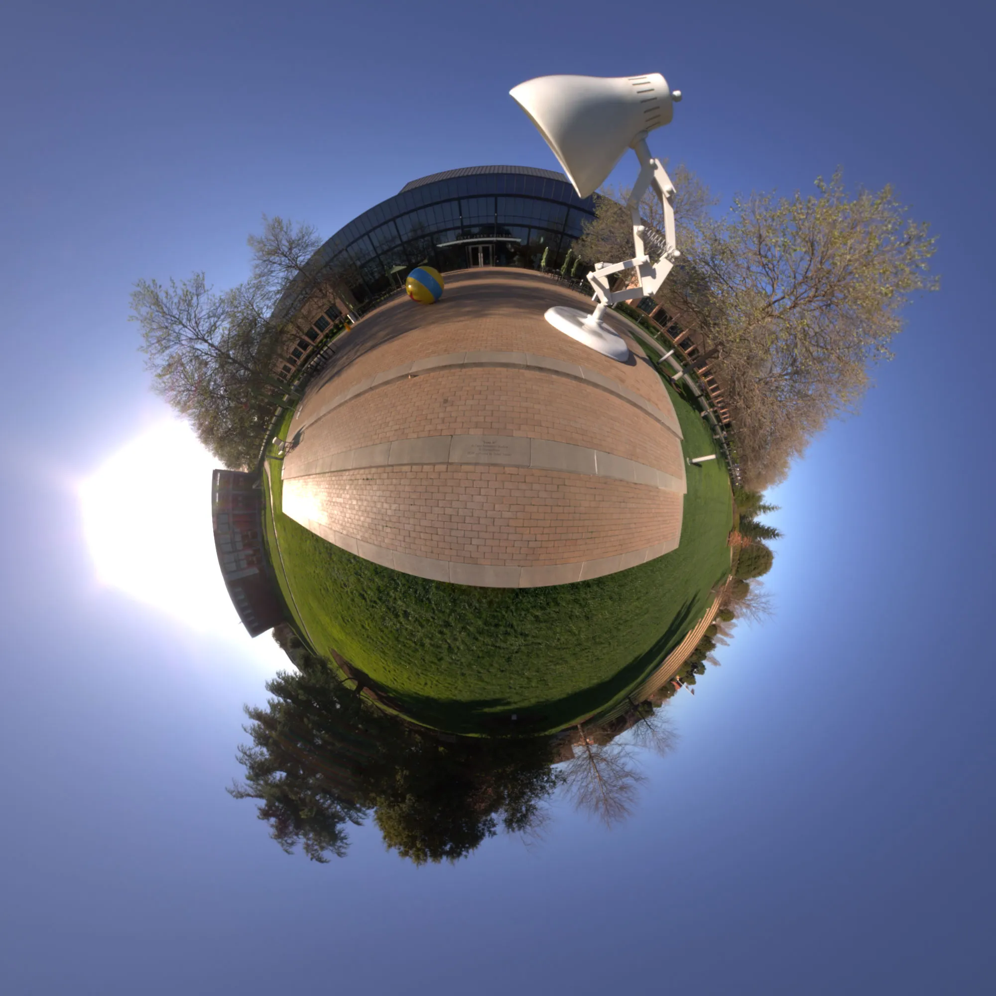 A rendered teapot lit by a panoramic environment.